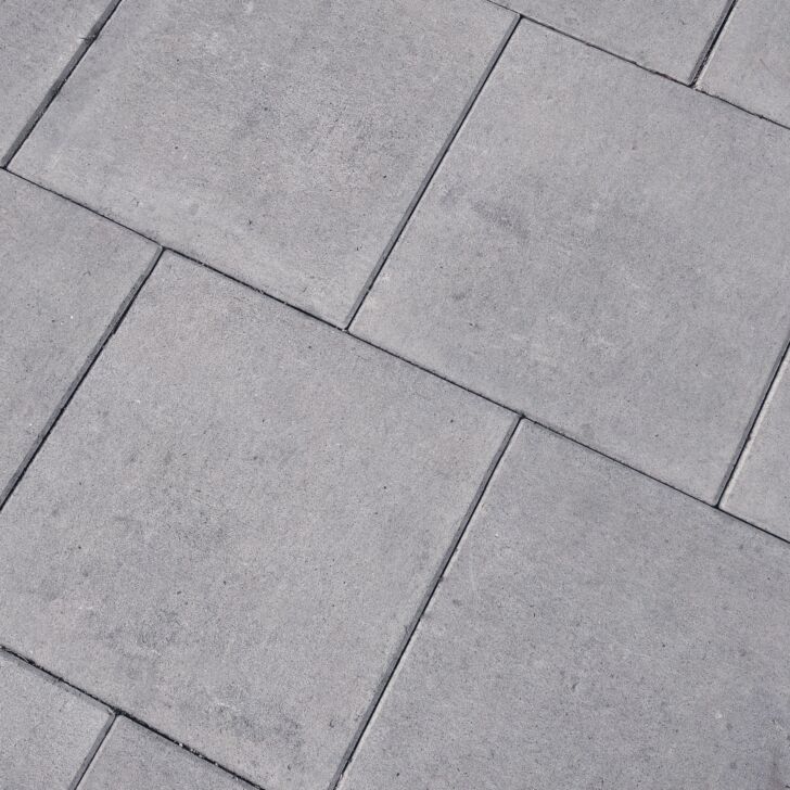 Council Paving Slabs 600 x 600 x 50 mm - Authority Grey Concrete Flags ...