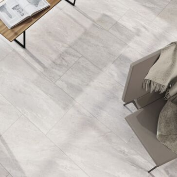 Alfa Bone - Cream/Beige Porcelain Patio Paving Slabs (900 x 600 x 20 mm ...