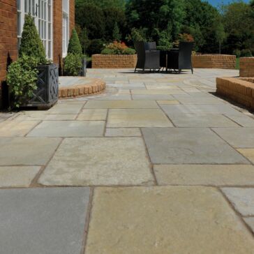 Oxford Flagstones - Brown/Grey Sandstone Tudor Antique Rustic Patio ...