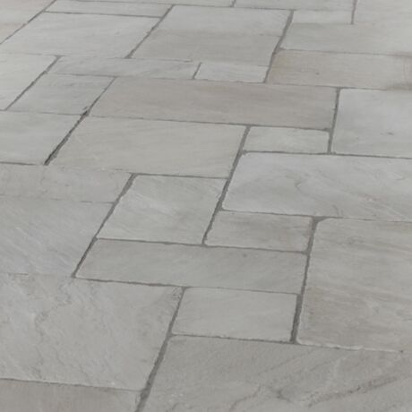 Light Grey Durham Flagstones - Sandstone Tudor Antique Patio Paving by ...