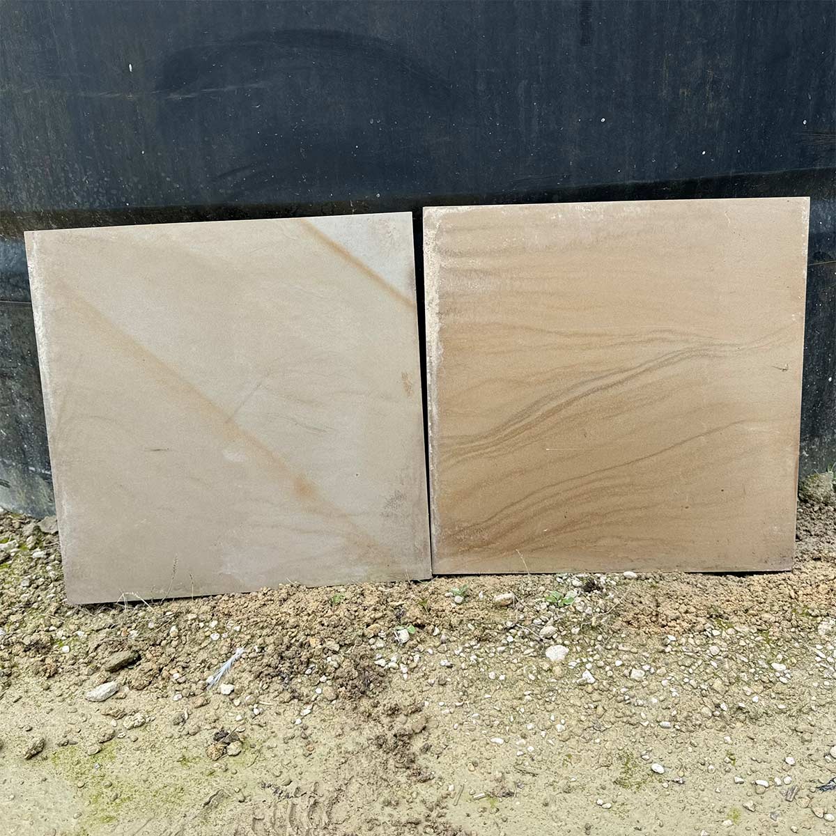 Clearance - Honed & Sawn Buff Sandstone Paving 400 x 400 mm Single Size ...