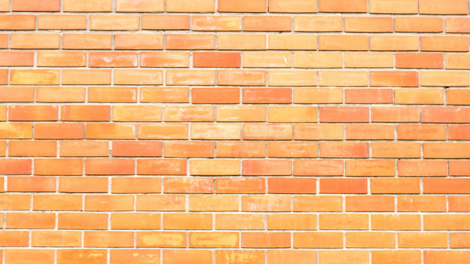 Orange engineering bricks have utilitarian and municipal/civic quality to them.